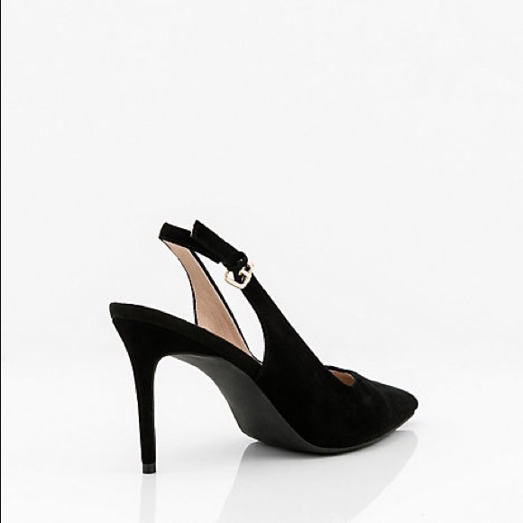 NIB 🌹Suede Pointy Slingback Heel Pumps - Picture 6 of 6